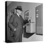 President Eugene Grace, Arriving for Work after Settlement of Bethlehem Steel Strike-Bernard Hoffman-Stretched Canvas