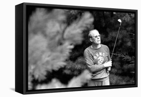 President Ford Golfing on a Labor Day Week-End Trip to Camp David. Sept. 2 1974-null-Framed Stretched Canvas