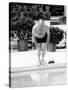 President Ford Swimming in the New White House Swimming Pool, July 5, 1975-null-Stretched Canvas