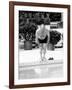 President Ford Swimming in the New White House Swimming Pool, July 5, 1975-null-Framed Photo