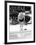 President Ford Swimming in the New White House Swimming Pool, July 5, 1975-null-Framed Photo