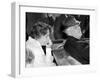 President Franklin and Eleanor Roosevelt During Informal Press Conference at Warms Springs, Georgia-null-Framed Photo