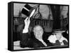 President Franklin and Eleanor Roosevelt Greeting Crowds in Washington DC-null-Framed Stretched Canvas