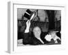 President Franklin and Eleanor Roosevelt Greeting Crowds in Washington DC-null-Framed Photo