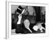 President Franklin and Eleanor Roosevelt Greeting Crowds in Washington DC-null-Framed Photo