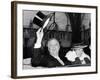 President Franklin and Eleanor Roosevelt Greeting Crowds in Washington DC-null-Framed Photo