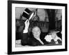 President Franklin and Eleanor Roosevelt Greeting Crowds in Washington DC-null-Framed Photo