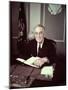 President Franklin D. Roosevelt Before Broadcasting Sixth War Loan Drive, in His Office-George Skadding-Mounted Photographic Print