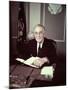President Franklin D. Roosevelt Before Broadcasting Sixth War Loan Drive, in His Office-George Skadding-Mounted Photographic Print