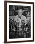 President Franklin D. Roosevelt, Broadcasting a Speech over the Radio from the White House-George Skadding-Framed Photographic Print