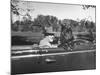 President Franklin D. Roosevelt Driving in His Convertible with His Dog Fala Through Hyde Park-George Skadding-Mounted Photographic Print