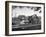 President Franklin D. Roosevelt Driving in His Convertible with His Dog Fala Through Hyde Park-null-Framed Photographic Print