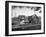 President Franklin D. Roosevelt Driving in His Convertible with His Dog Fala Through Hyde Park-null-Framed Photographic Print