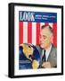 President Franklin D. Roosevelt, from the Front Cover of 'Look' Magazine, January 1941-null-Framed Giclee Print