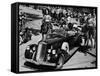 President Franklin D. Roosevelt, in 1936 Pierce Arrow Convertible, in Quebec, Canada, August, 1936-null-Framed Stretched Canvas