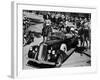 President Franklin D. Roosevelt, in 1936 Pierce Arrow Convertible, in Quebec, Canada, August, 1936-null-Framed Photo