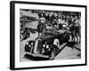 President Franklin D. Roosevelt, in 1936 Pierce Arrow Convertible, in Quebec, Canada, August, 1936-null-Framed Photo