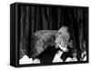 President Franklin D. Roosevelt Listening to Speeches During the Jackson Day Dinner-Thomas D^ Mcavoy-Framed Stretched Canvas