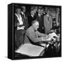 President Franklin D. Roosevelt, Signing the G.I. Bill-George Skadding-Framed Stretched Canvas