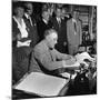 President Franklin D. Roosevelt, Signing the G.I. Bill-George Skadding-Mounted Photographic Print