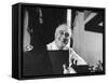 President Franklin D. Roosevelt Sitting at His Desk-null-Framed Stretched Canvas