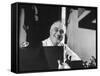 President Franklin D. Roosevelt Sitting at His Desk-null-Framed Stretched Canvas