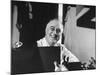President Franklin D. Roosevelt Sitting at His Desk-null-Mounted Photographic Print