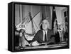 President Franklin D. Roosevelt, Speaking to the United States, 1940s-null-Framed Stretched Canvas