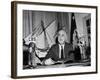 President Franklin D. Roosevelt, Speaking to the United States, 1940s-null-Framed Photo