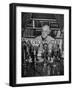 President Franklin D. Roosvelt, Broadcasting a Speech over the Radio from the White House-null-Framed Photographic Print