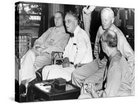 President Franklin Roosevelt at Pearl Harbor on June 11, 1944-null-Stretched Canvas