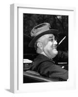 President Franklin Roosevelt, Debonair with His Cigarette Holder, 1939-null-Framed Photo