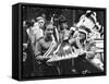 President Franklin Roosevelt in a War Bonnet-null-Framed Stretched Canvas