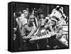 President Franklin Roosevelt in a War Bonnet-null-Framed Stretched Canvas