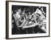 President Franklin Roosevelt in a War Bonnet-null-Framed Photo