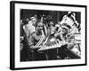 President Franklin Roosevelt in a War Bonnet-null-Framed Photo