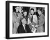 President Franklin Roosevelt Receives the Five-Millionth Copy of the Boy Scout Handbook-null-Framed Photo