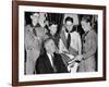 President Franklin Roosevelt Receives the Five-Millionth Copy of the Boy Scout Handbook-null-Framed Photo