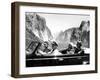 President Franklin Roosevelt Visiting Yosemite National Park-null-Framed Photo