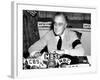 President Franklin Roosevelt Warns the Nation About German Provocations-null-Framed Photo