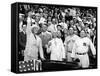 President Franklin Tossed Out the Ball Starting the All-Star Game in Griffith Stadium, Washington-null-Framed Stretched Canvas