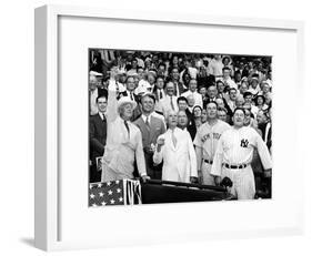 President Franklin Tossed Out the Ball Starting the All-Star Game in Griffith Stadium, Washington-null-Framed Photo