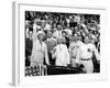 President Franklin Tossed Out the Ball Starting the All-Star Game in Griffith Stadium, Washington-null-Framed Photo