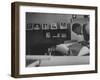 President Gamal Abdul Nasser at His Home Just after Port Said Invasion-null-Framed Photographic Print