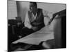 President Gamal Abdul Nasser at His Home Just after Port Said Invasion-null-Mounted Photographic Print