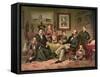 President Garfield and Family, Pub. 1882 (Colour Litho)-American School-Framed Stretched Canvas