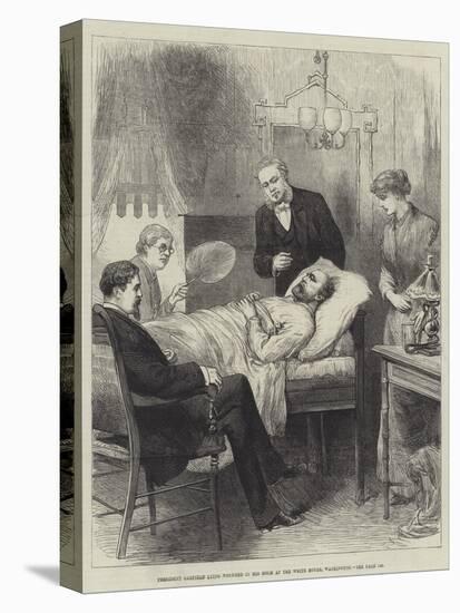 President Garfield Lying Wounded in His Room at the White House, Washington-null-Stretched Canvas