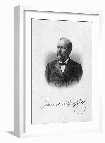 President Garfield-null-Framed Art Print