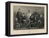 President Garfiled with His Family, 1881-Science Source-Framed Stretched Canvas