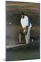 President George Bush Plays Golf at Kennebunkport Maine, Sept. 3, 1989-null-Mounted Photo